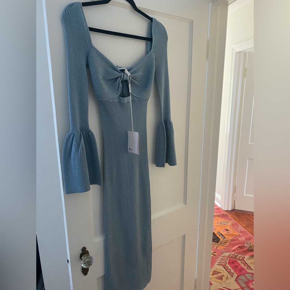 Self-Portrait baby blue dress